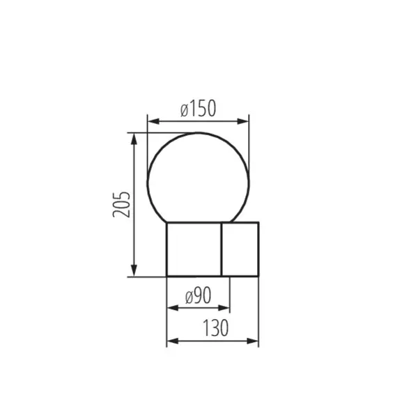 Kinkiet STONO 46080 GRAPHITE KG1