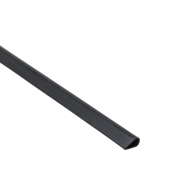Profil klamrowy pcv czarny 15x0.9mm 1m