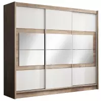Szafa Salwador 250 cm country grey/biały
