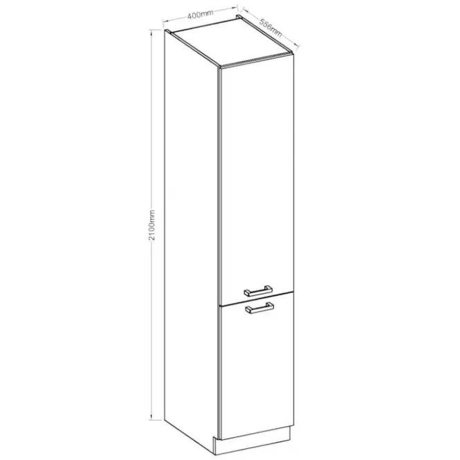 Szafka kuchenna Bianka 40DK-210 2F,3