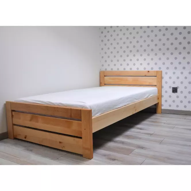 Łóżko Oliwia 140 drewno olcha naturalna,5
