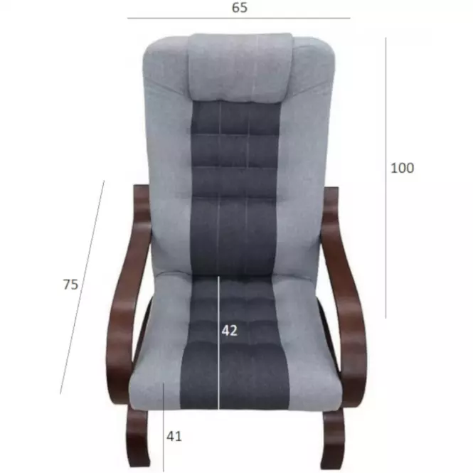 Fotel Grześ Inari 96 + Inari 91, dr.orzech