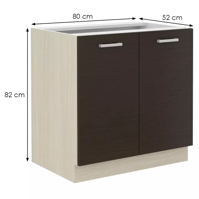 Szafka kuchenna Wiktoria Chamonix/Legno 80ZL 2F BB
