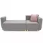 Narożnik z funkcją spania Grey Enzo 161+152 drewno naturalne prawostronny,6