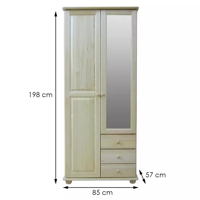 Szafa 138 olcha 2D + lustro 85 cm