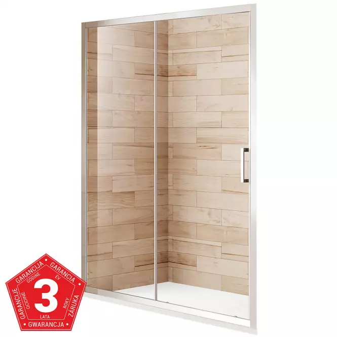 Drzwi prysznicowe Patio 120x195 czyste chrom