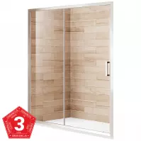 Drzwi prysznicowe Patio 160x195 czyste chrom
