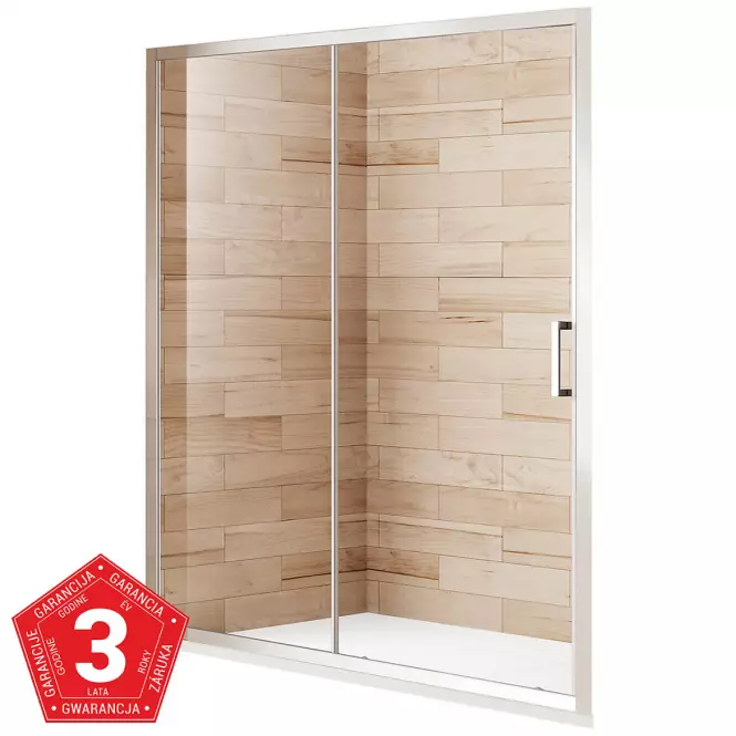 Drzwi prysznicowe Patio 160x195 czyste chrom