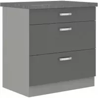 Szafka kuchenna  Grey 80d 3s bb szara