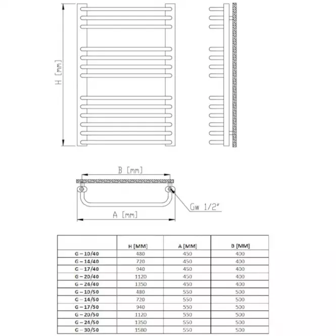Grzejnik G 14/40 720X450 267W