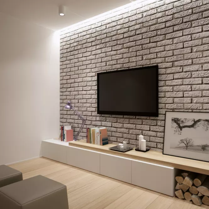 Kamień Betonowy Loft Brick Biały