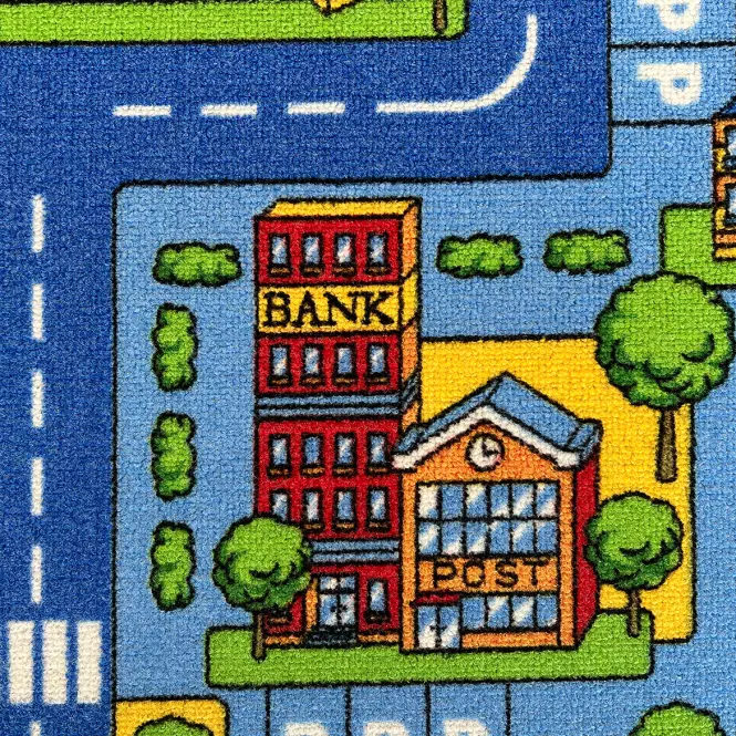 Dywan Kids City Gel 1,0/1,65 niebieski