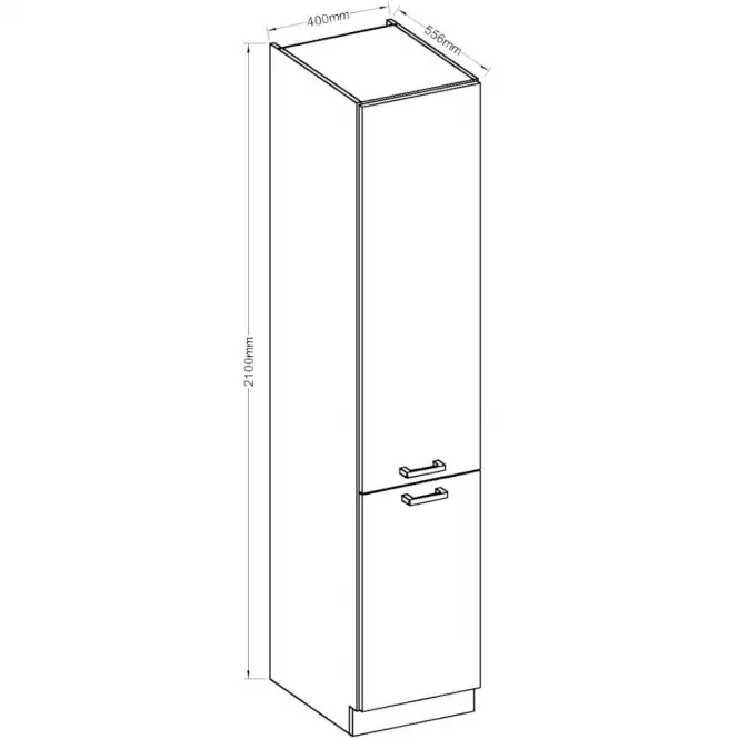 Szafka kuchenna Karolina dąb bordeaux 40DK-210 2F