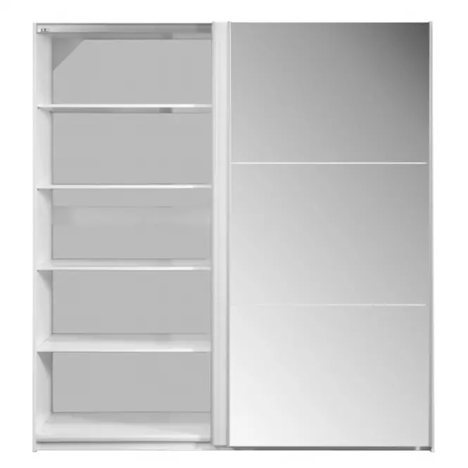 Szafa Vigo 200 cm biały/lustro