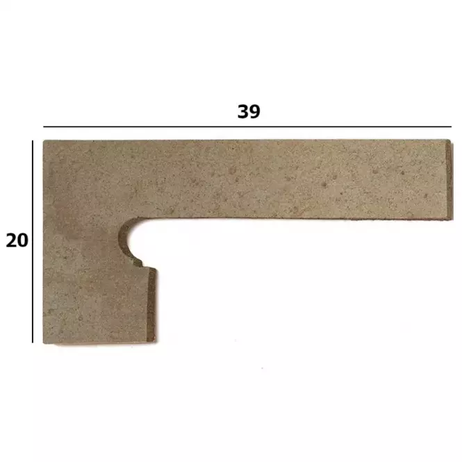 Cokół schodowy Zanquin Orion Beige lewy 39X20