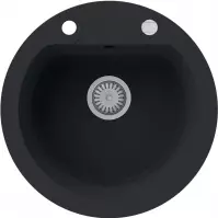 Zlew Granitowy 1k 510x510 Czarny
