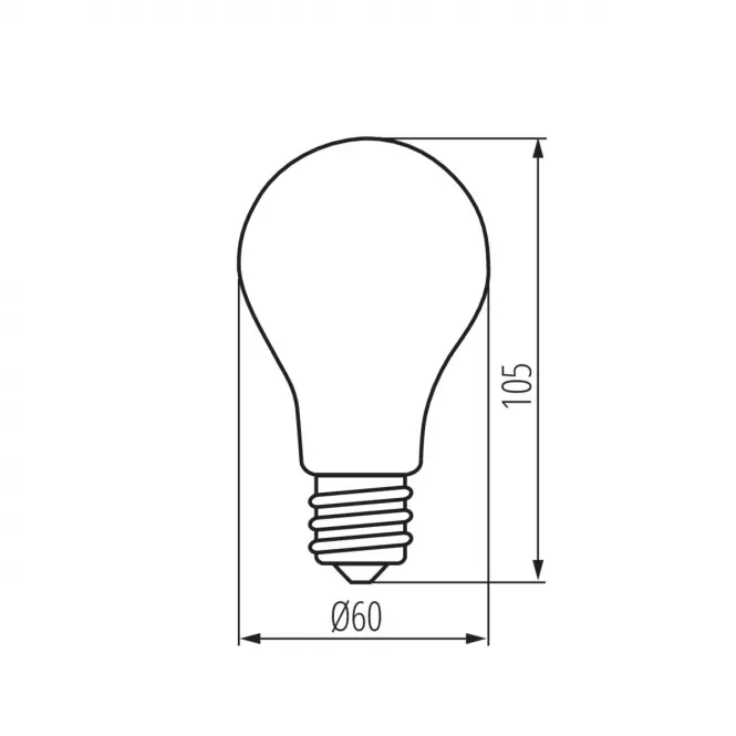Żarówka Led A55 7W E27 HD100