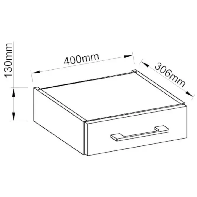Szafka kuchenna Vigo biały HG 40g-13 1s