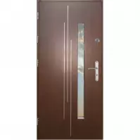 Drzwi zewnętrzne WZ 62 90L ciemny orzech