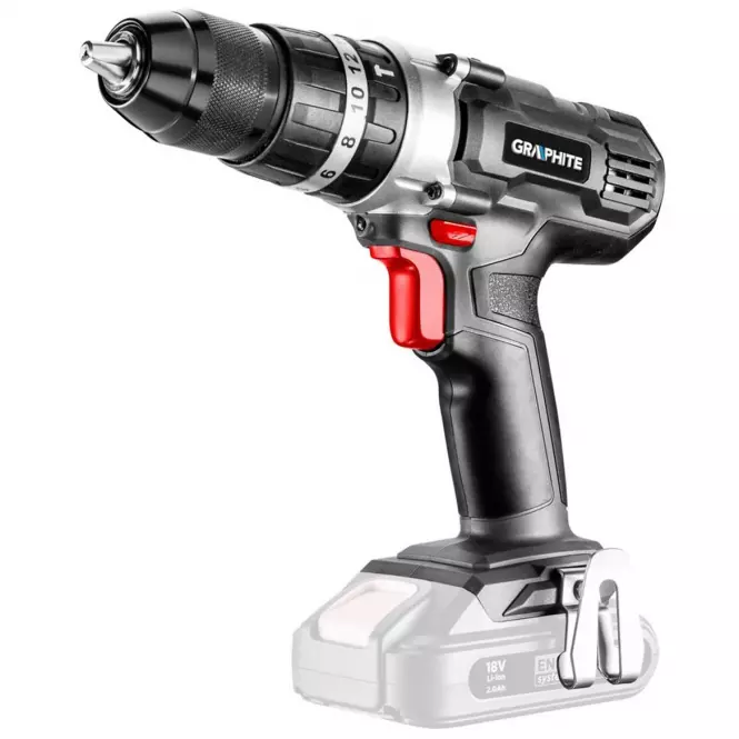 Wiertarko-wkrętarka akumulatorowa z udarem Energy+ 18V, Li-Ion, uchwyt 13 mm, bez akumulatora