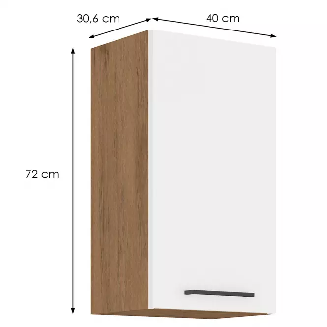 Szafka kuchenna Vigo biały HG 40g-72 1f