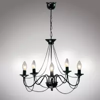 Lampa Pająk 1281 Czarny LW5