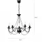 Lampa Pająk 1281 Czarny LW5,3