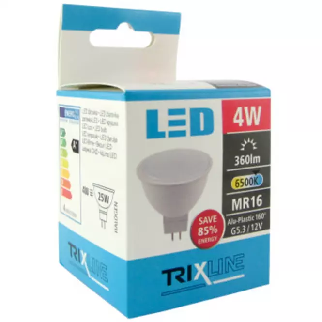 Żarówka Led TR  MR16 4W 6500K 320LM G5.3
