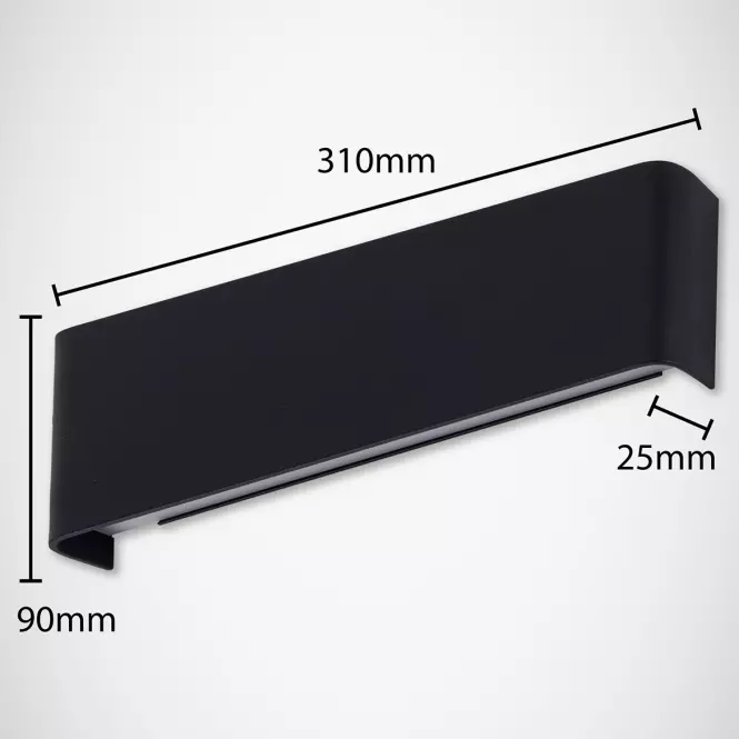 Kinkiet 03554 Zelda LED C 2x5W black 4000K