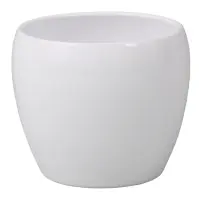 Osłonka Luna Island Metalika kremowa D16x13 cm