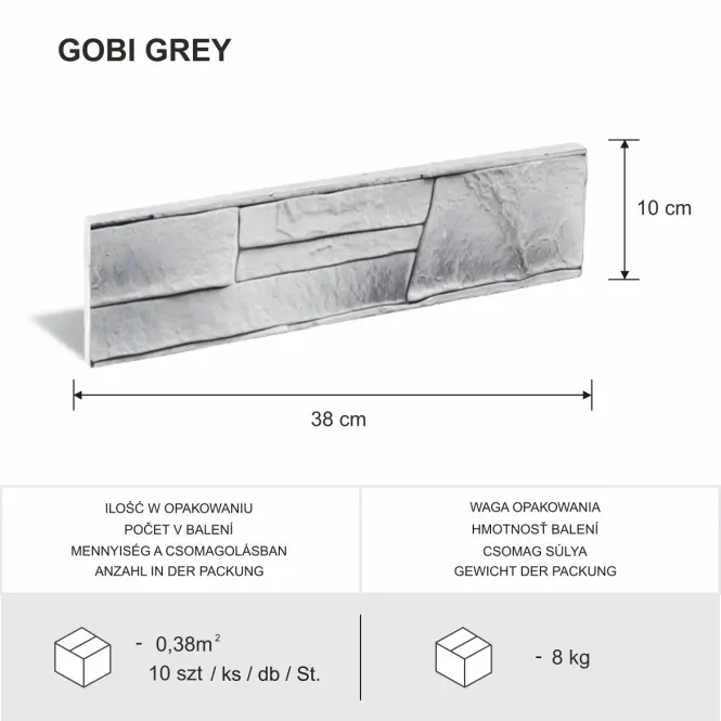 Kamień Betonowy Lazzaro 2 Gray