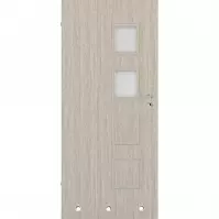 Drzwi wewnętrzne Dallas 2x4 70 L wiąz skandynawski / WC + tuleje wentylacyjne