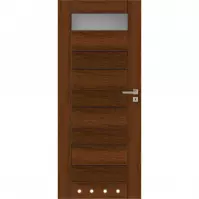 Drzwi wewnętrzne Vegas 1S 80L dąb santiago WC + tuleje wentylacyjne