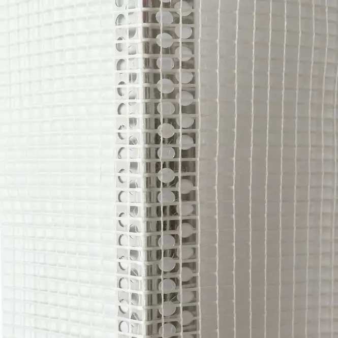 Narożnik Aluminiowy Perforowany Z Siatką 7x7 Cm 2,5m