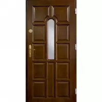 Drzwi zewnętrzne WZ 2 90P ciemny orzech
