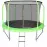 Trampolina ogrodowa COMFORT z drabinką 244cm zielona