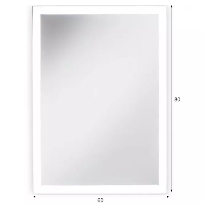 Lustro łazienkowe z oświetleniem LED 60x80