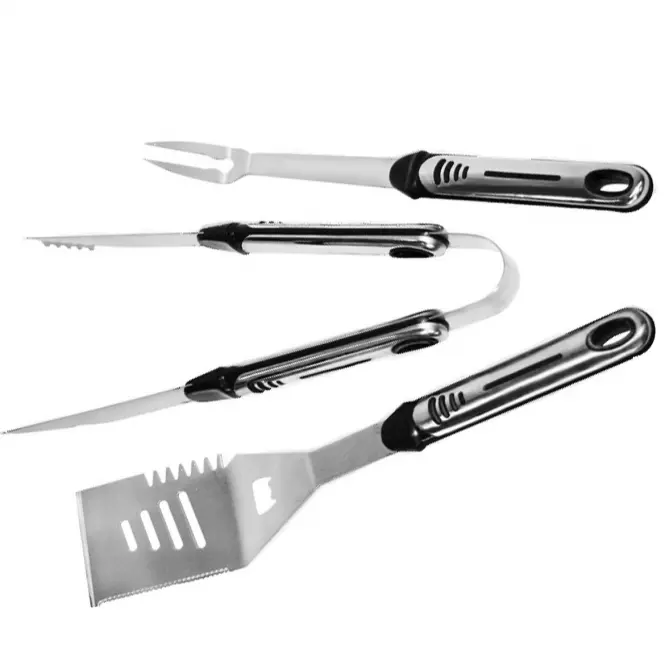 Komplet sztućców do grillowania 3 szt. INOX 15500