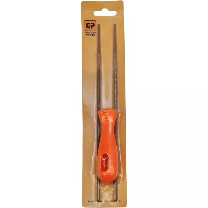 Zestaw 2 x pilnik do ostrzenia łańcucha o 4|0 mm+uchwyt