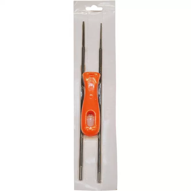 Zestaw 2 x pilnik do ostrzenia łańcucha o 4|5 mm+uchwyt
