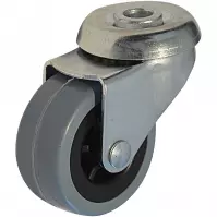 Kółko meblowe gumowe 42 mm/30 kg otwór mocujacy