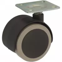 Kółko meblowe 40 mm/25 kg płyta mocujaca do paneli
