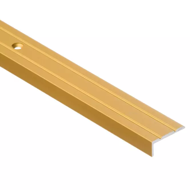 Listwa schodowa wąska LSW 10X25 1,0 złota