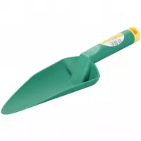 Szeroka zielona plastikowa łopatka do sadzenia 07445