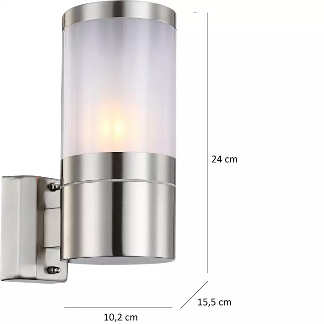 Lampa ogrodowa 32014 chrom IP44 1xE27 K1