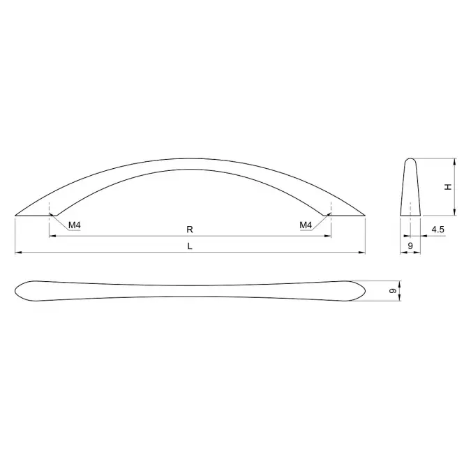 Uchwyt Meblowy A020-128 Satyna