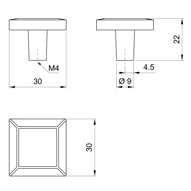 Gałka Meblowa G021 Chrom