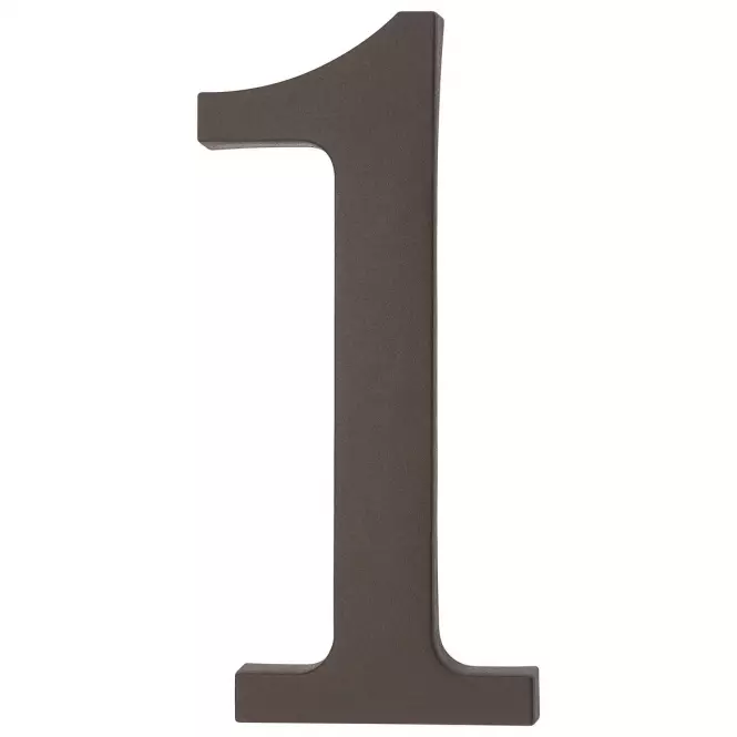 Cyfra 1 plastikowa brązowa 180mm