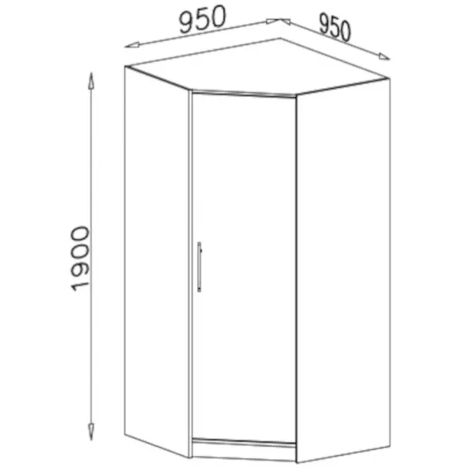 Szafa Smart SR4 95 cm dąb sonoma/biały