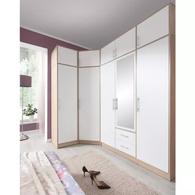 Nadstawka szafy Smart SRN2 150 cm dąb sonoma/biały